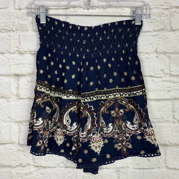 Paisley Boho Everyday Shorts